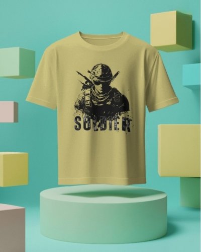 "FRONTLINE SOLDIER" Supima® Cotton Graphic Tee – Battle Ready by Avianscape